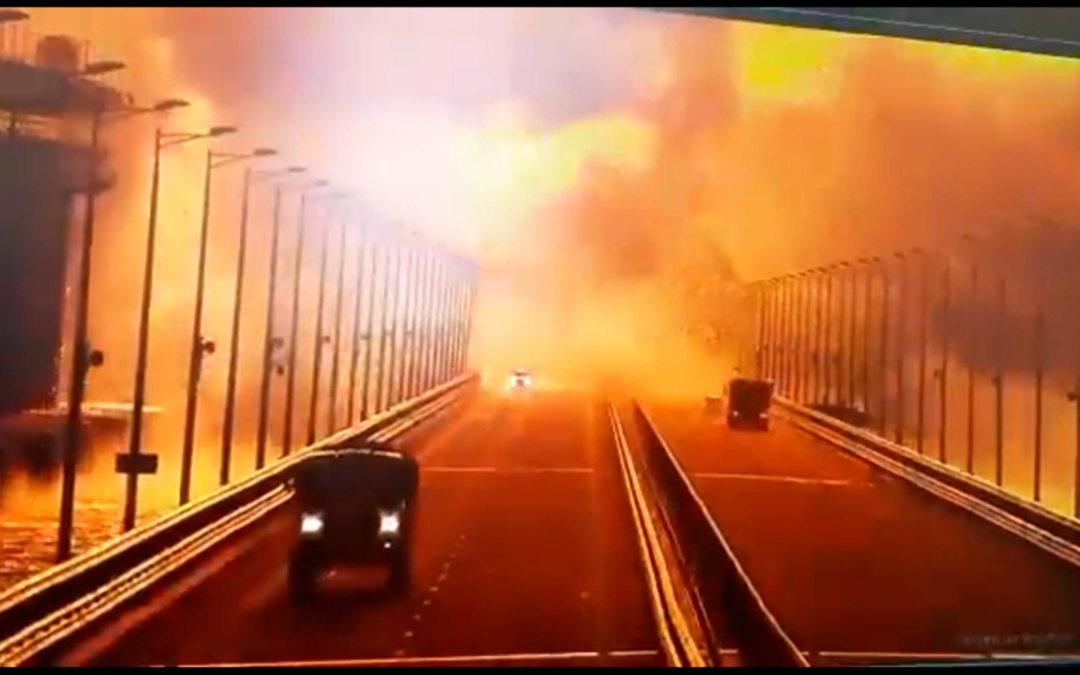 Detienen 8 personas por explosión en puente de Crimea