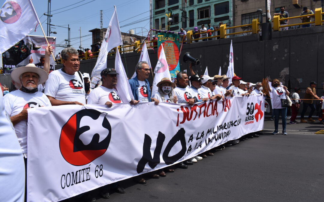 ¡2 de Octubre no se olvida! Marchan a 54 años de la Matanza de Tlatelolco
