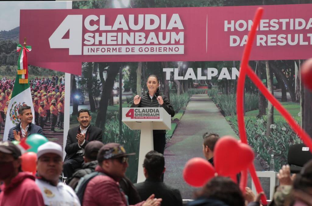 Presenta Sheinbaum resultados en Alcaldía de Tlalpan