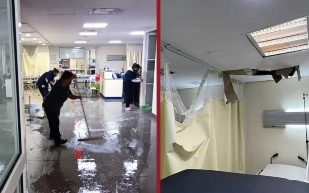 Tras fuga, hospital en Hidalgo presenta inundación