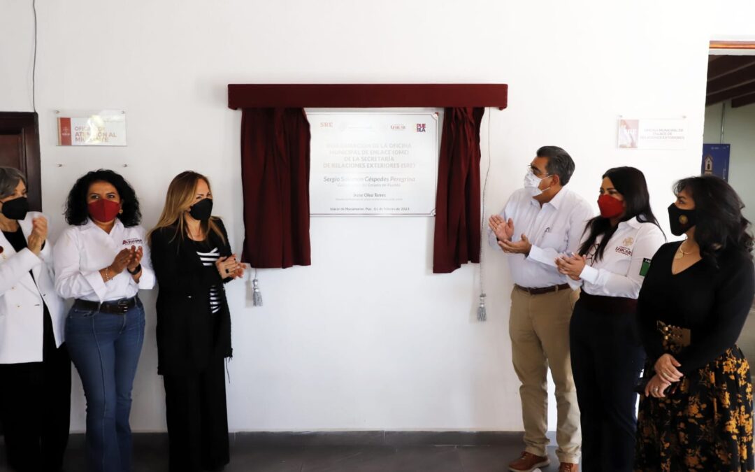Céspedes Peregrina inauguró oficina de enlace SRE en Puebla