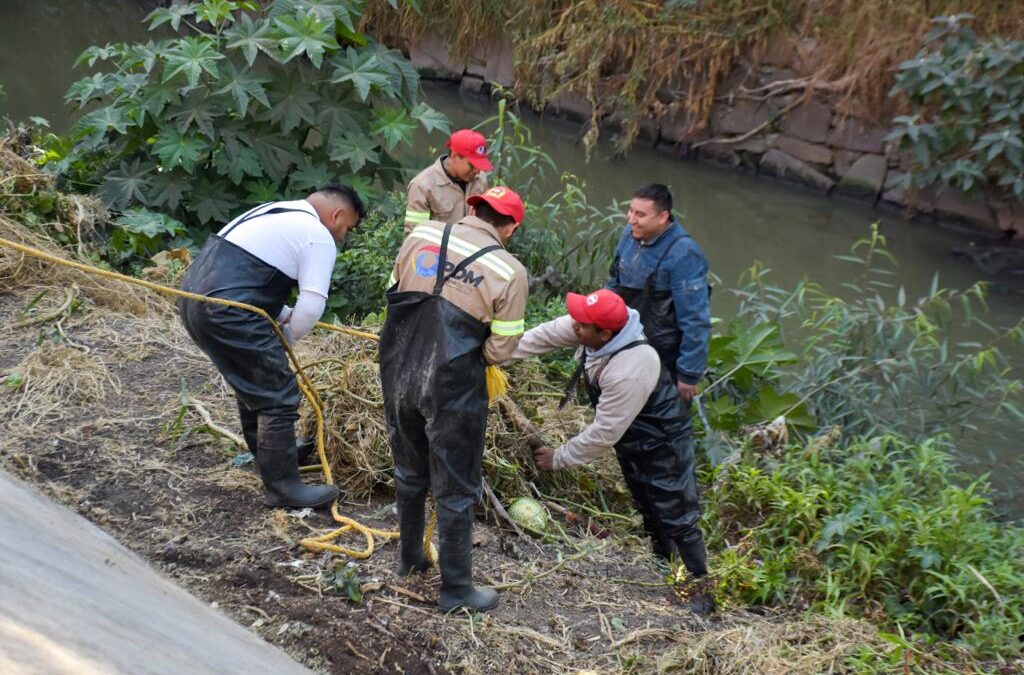 Tlalnepantla inicia trabajos de desazolve en ríos para evitar inundaciones