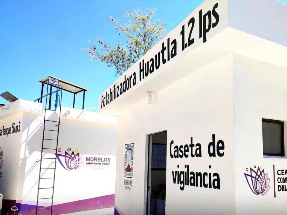 Entrega Ceagua Morelos planta potabilizadora en Huautla