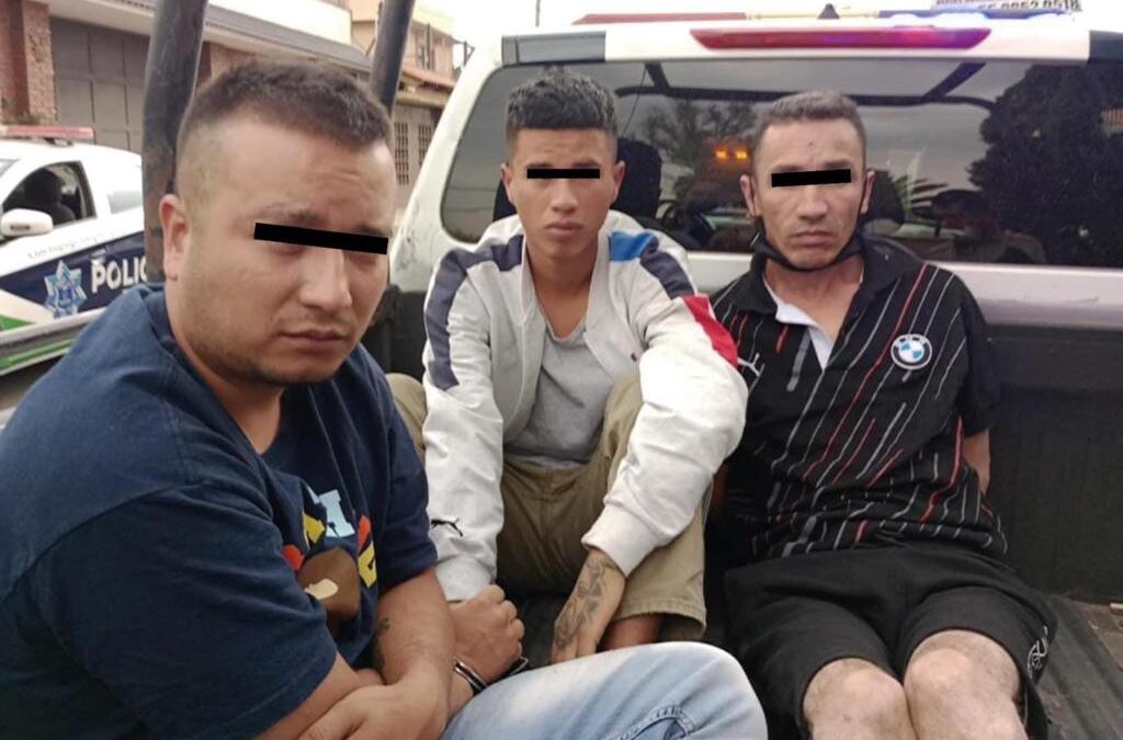 Guardia Civil de Tecámac detiene a 5 presuntos delincuentes, 3 de ellos colombianos