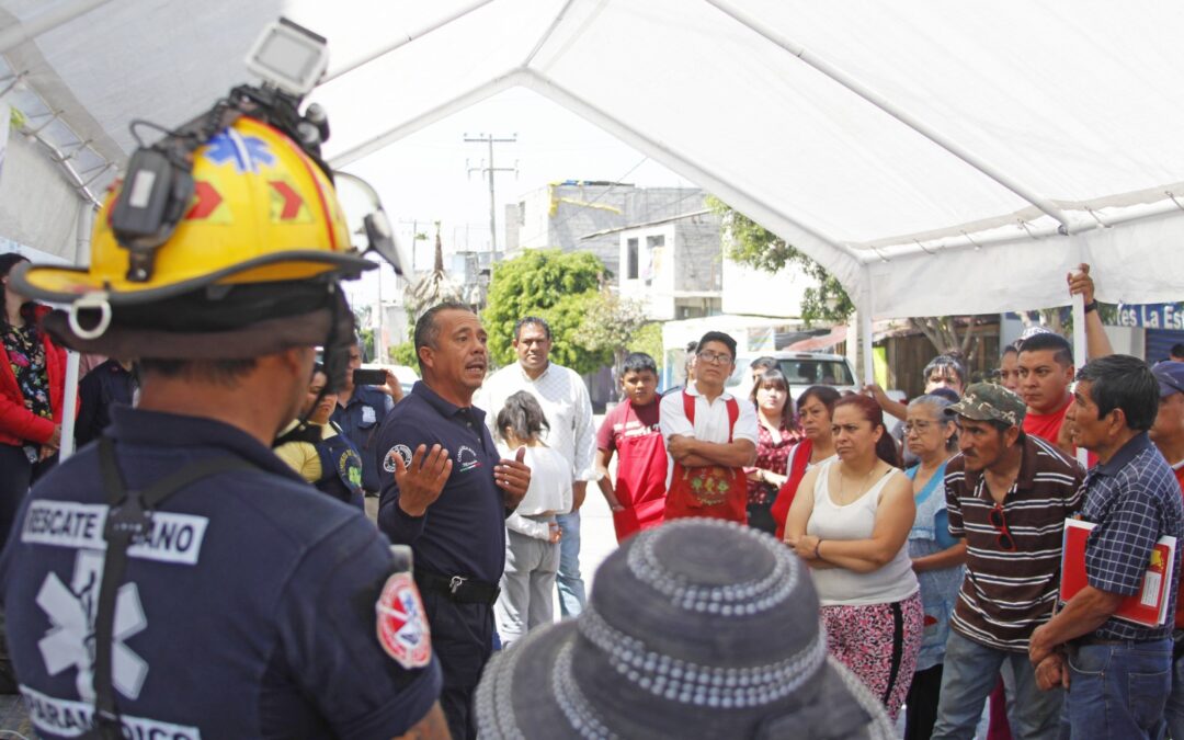Ecatepec realiza simulacro para prevenir incendios y derrames tóxicos
