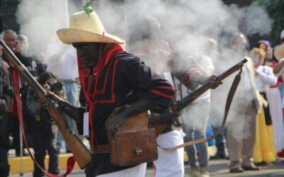 Celebran primera representación de la Batalla de Puebla como Patrimonio Cultural en el Peñón