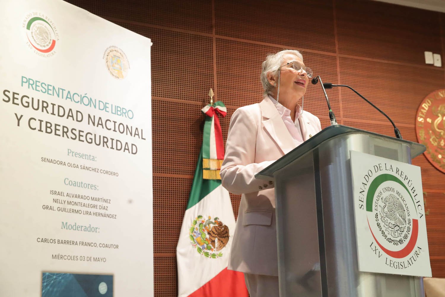 Olga Sánchez Cordero, ex jefa de gobierno y funcionara morenista. Foto: TW @senadomexicano