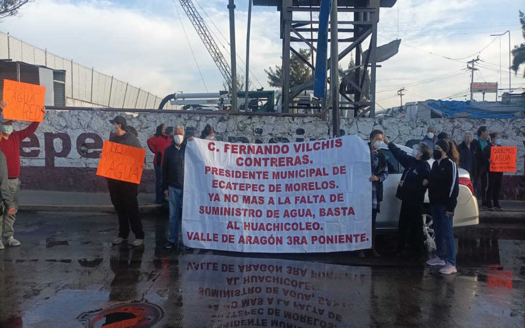 Interponen queja en CEDH por violento desalojo de colonos ante falta de agua en Ecatepec