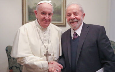 Papa se reúne con presidente Lula da Silva; dialogan sobre la paz mundial