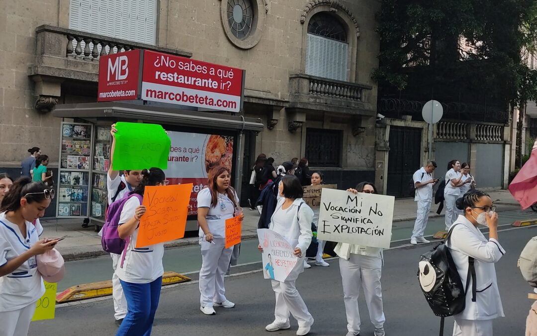 Enfermeras del IMSS levantan la voz por sus derechos