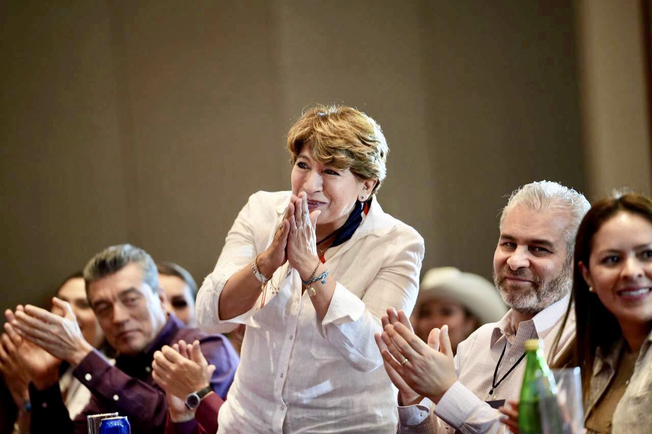 Delfina Gómez se corona como la gobernadora más votada del Edoméx. Foto: TW @delfinagomeza