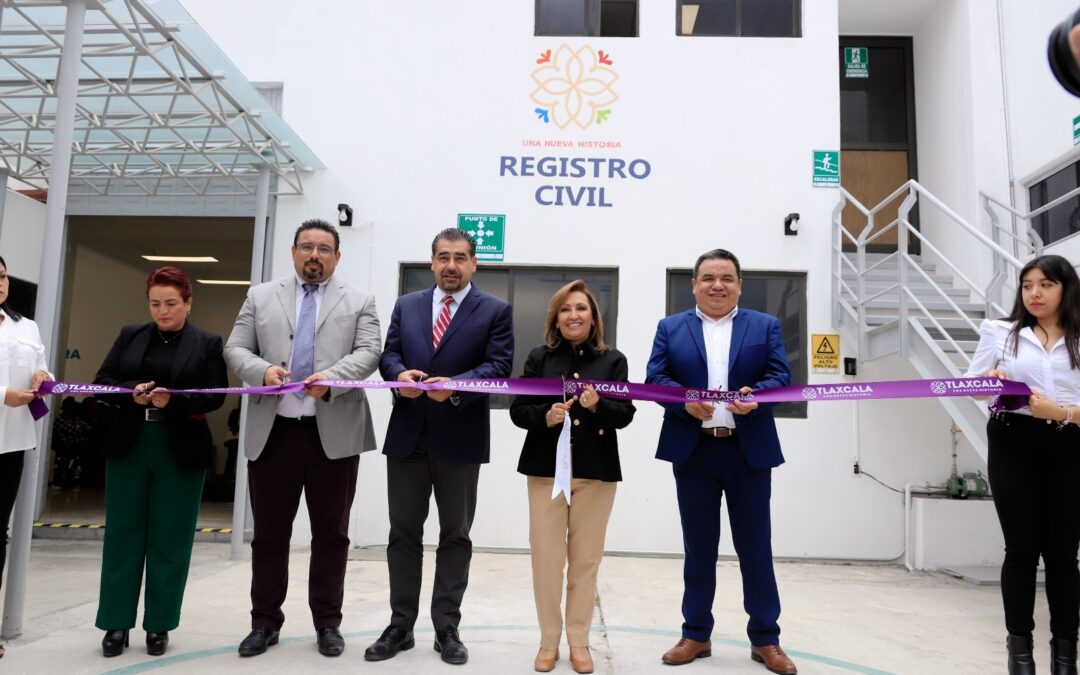 Gobierno de Tlaxcala inaugura oficina de registro civil en San Pablo del Monte