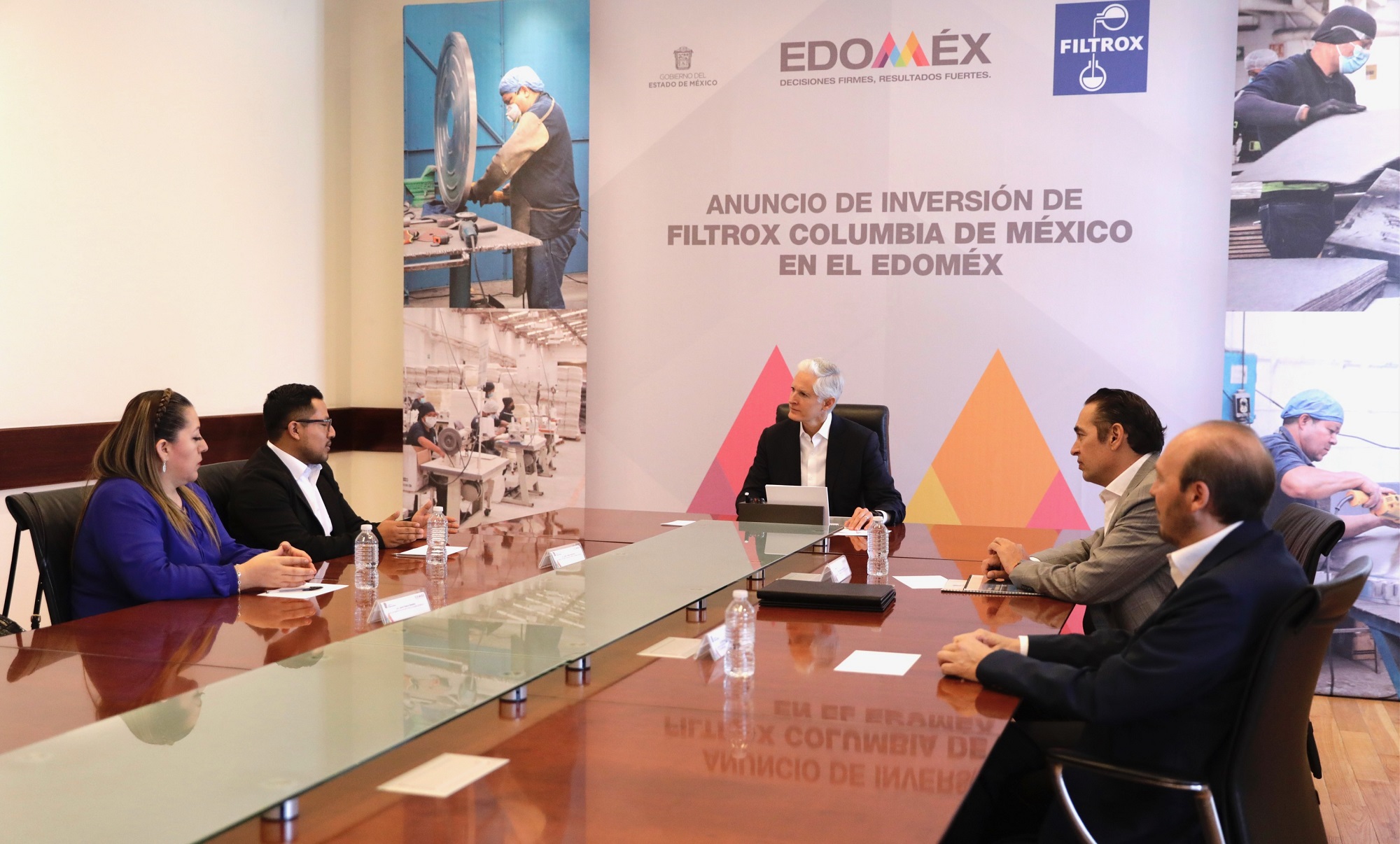 Alfredo del Mazo busca impulsar empresa en Tlalnepantla. Foto: Gobierno del Estado de México
