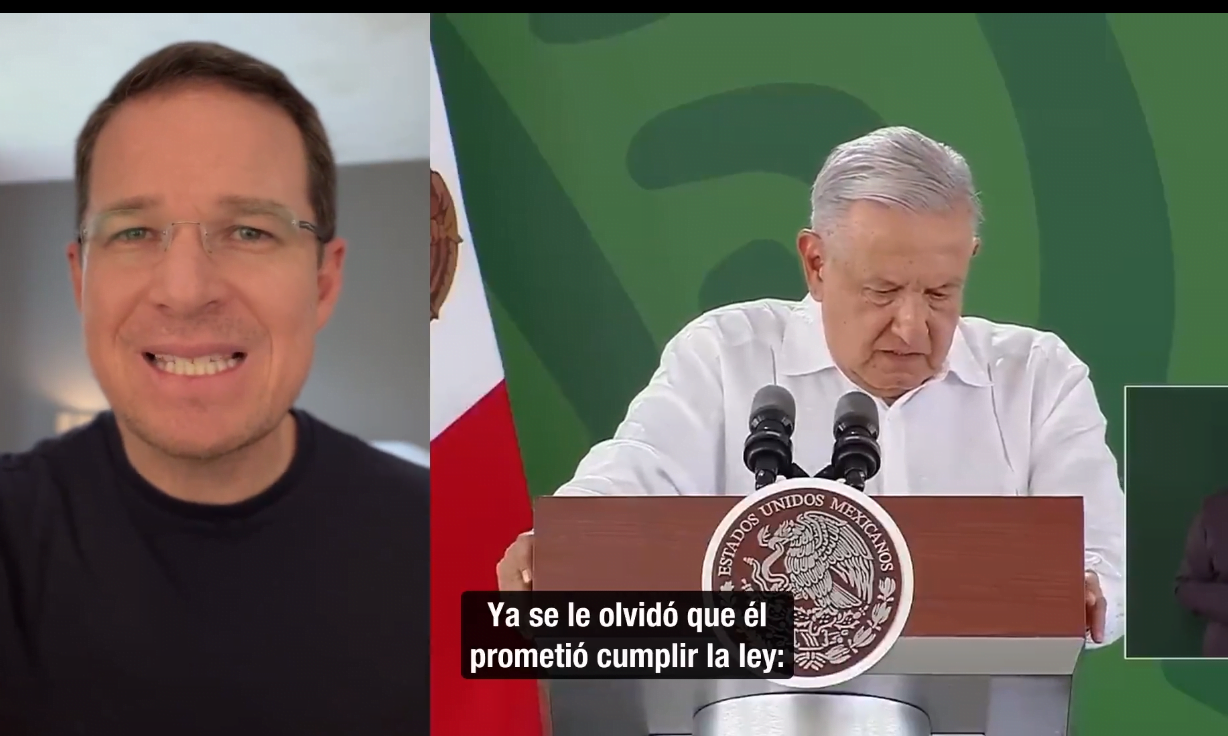 Ricardo Anaya cuestiona al presidente. Foto: captura de pantalla