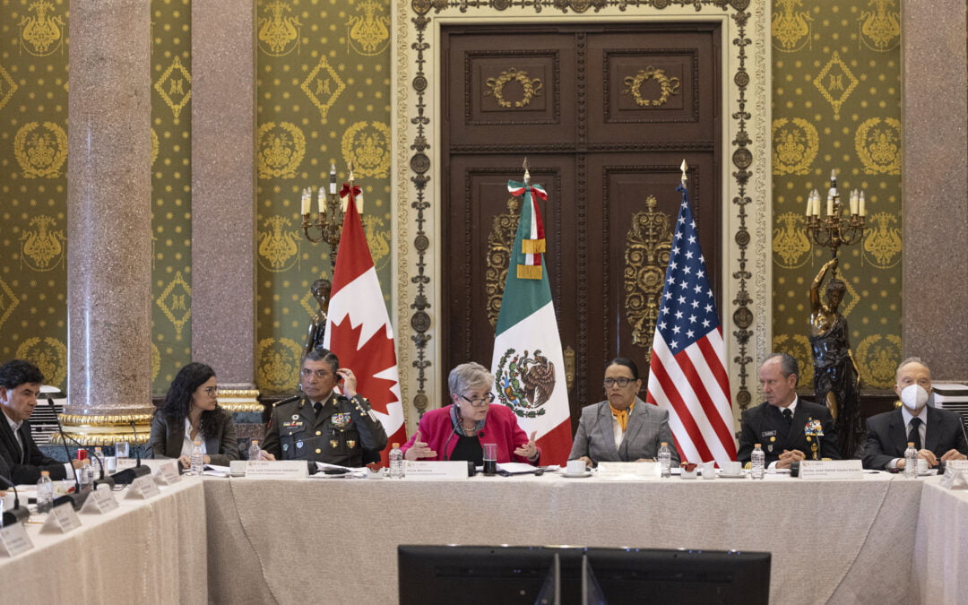 México, EU y Canadá acuerdan estrategias en la lucha contra el crimen organizado