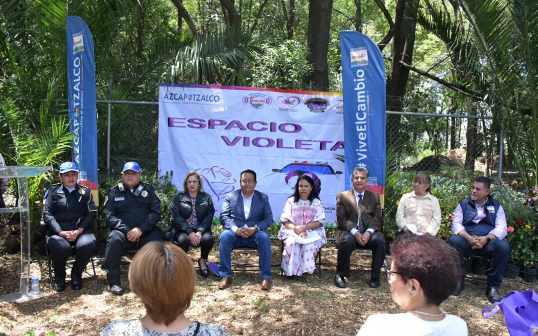 ¡Se inaugura espacio violeta en Azcapotzalco!