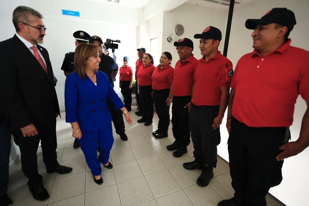 Supervisó Lorena Cuéllar rehabilitación de comedores para la SSC y bomberos