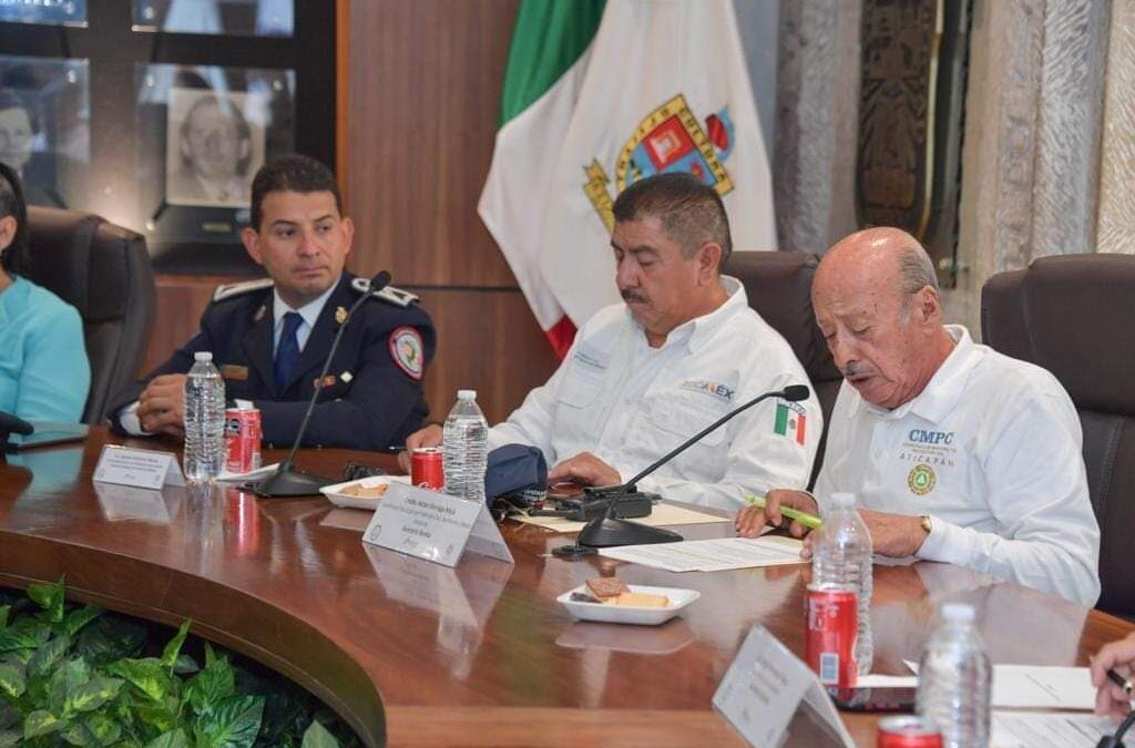 Consejo municipal de protección civil de Atizapán permanecerá en sesión