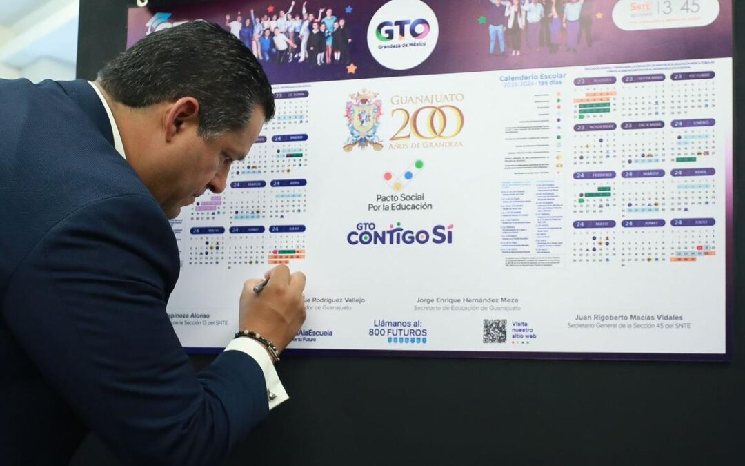 Presenta Gobernador de Guanajuato Calendario Escolar 2023-2024