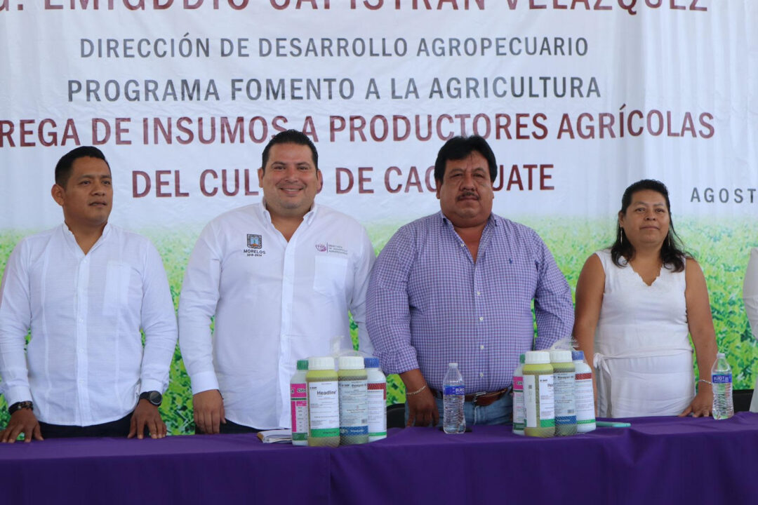 Beneficia Sedagro a productores de cacahuate de Temoac