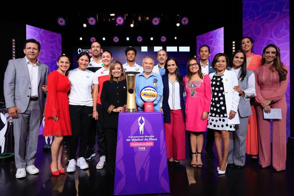 Presidió Lorena Cuéllar sorteo del mundial de voleibol de playa Tlaxcala 2023 3
