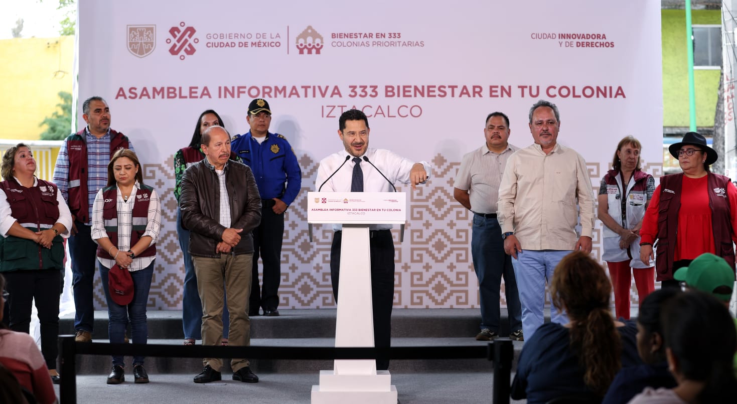 Supervisa Martí Batres acciones de mejoramiento urbano en la Alcaldía Iztacalco 3