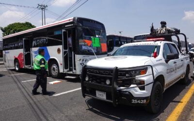 Detienen a 8 presuntos extorsionadores de transportistas en Tizayuca, Hidalgo