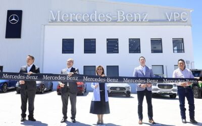 Inauguró Lorena Cuéllar centro de preparación Mercedes–Benz