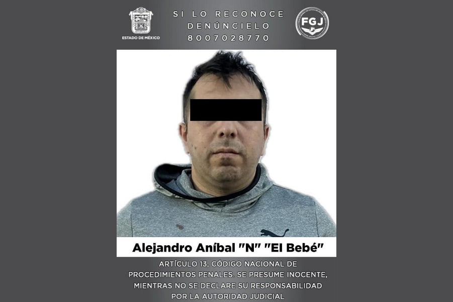 Detienen en Atizapán a "El Bebé"; es investigado por extorsión