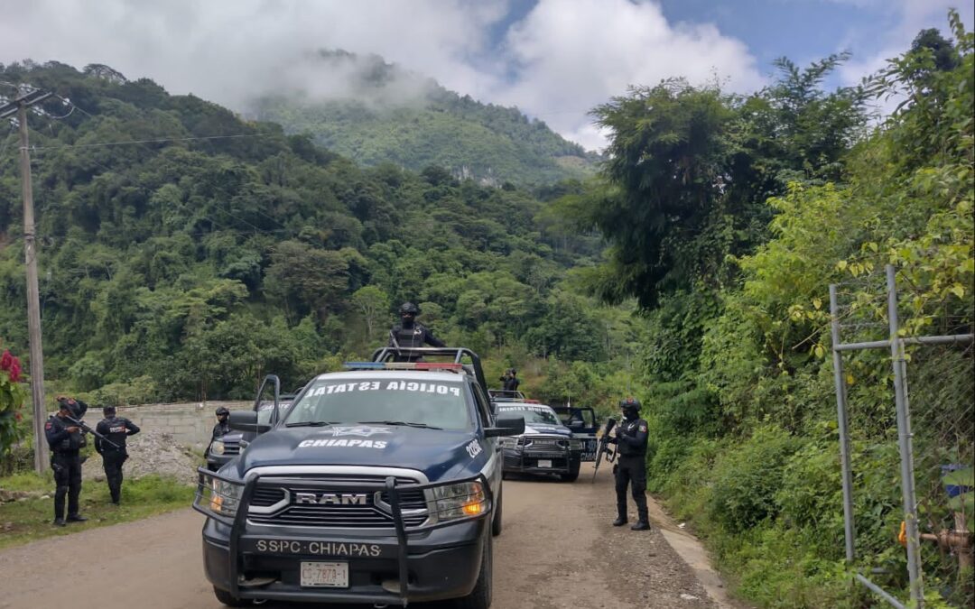 Ante inseguridad en Chiapas, la GN y Sedena se desplazan a Frontera Comalapa