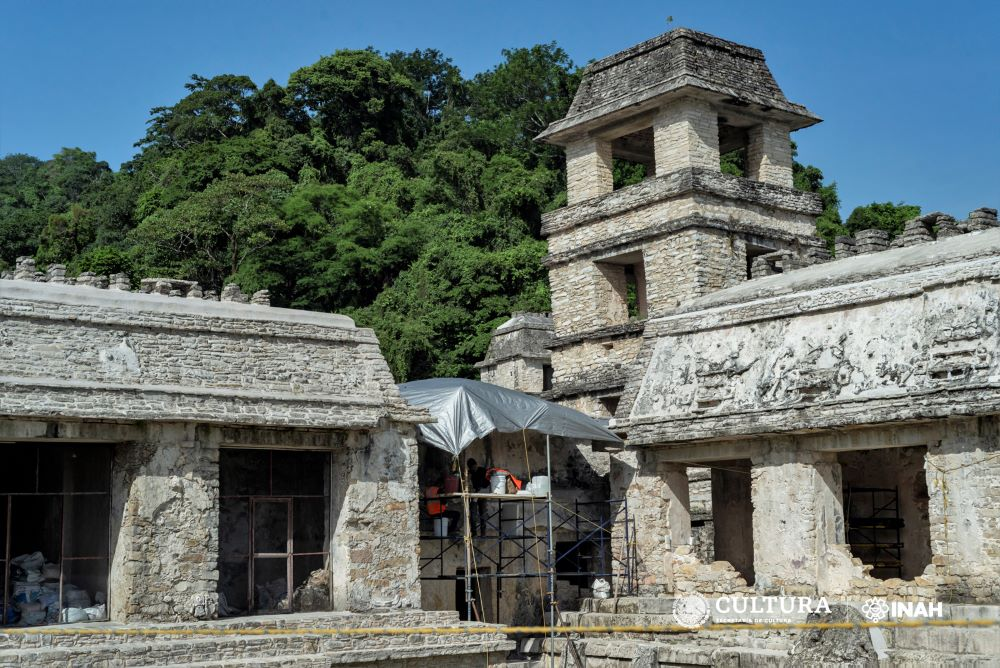 Finaliza la atención del Palacio de Palenque, en Chiapas