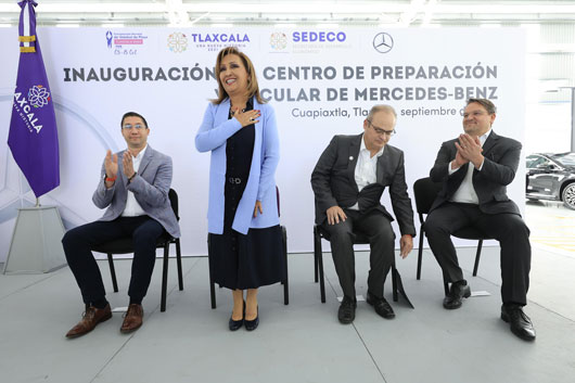Inauguró Lorena Cuevas centro de preparación Mercedes–Benz