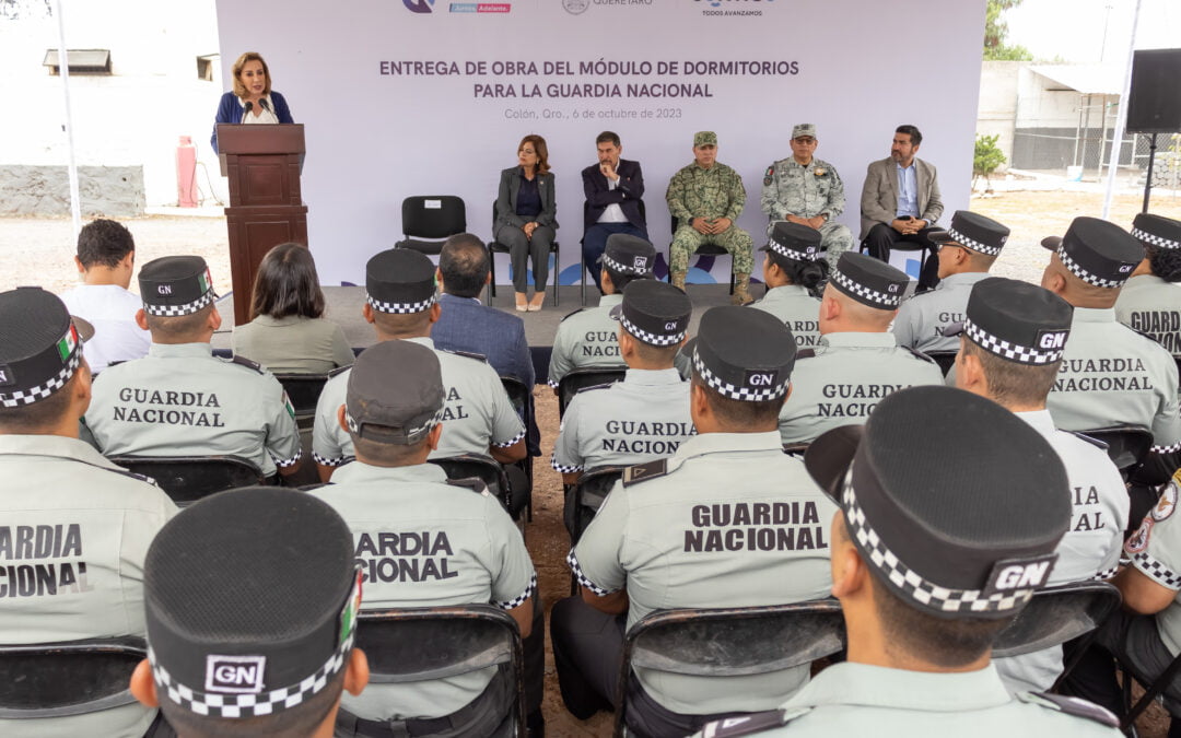 Entrega Gobierno de Querétaro obras para la GN en el AIQ