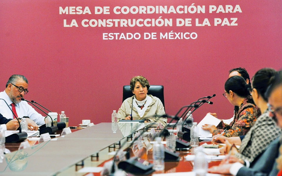 Delfina Gómez encabeza la 12va. Mesa de Coordinación para la Paz