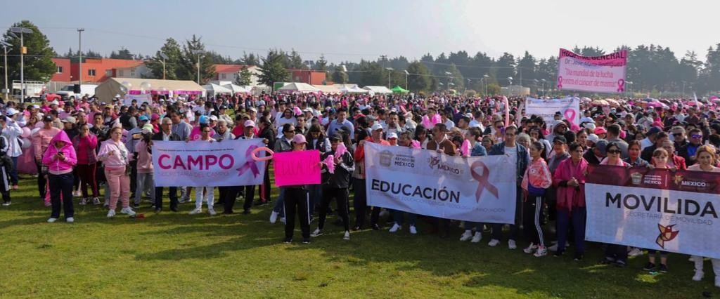 Se unen los mexiquenses contra el cáncer de mama