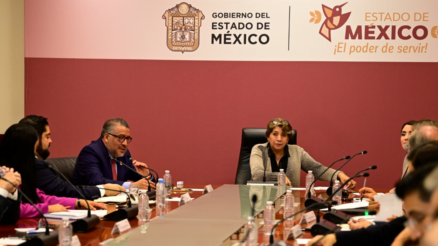 Delfina Gómez y su gabinete revisan proyecto de presupuesto 2024