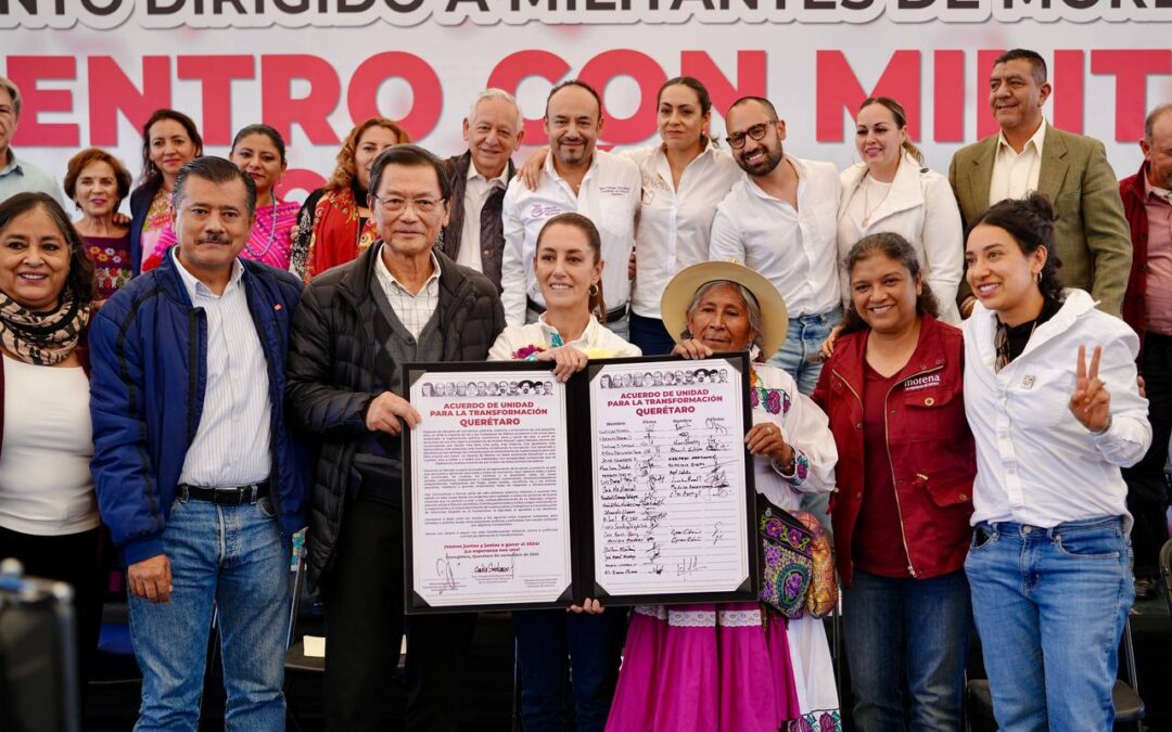 Líderes sociales de Querétaro se suman al movimiento de Morena