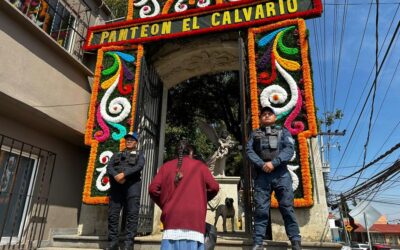 Implementan operativo de seguridad en Cuajimalpa por Día de Muertos