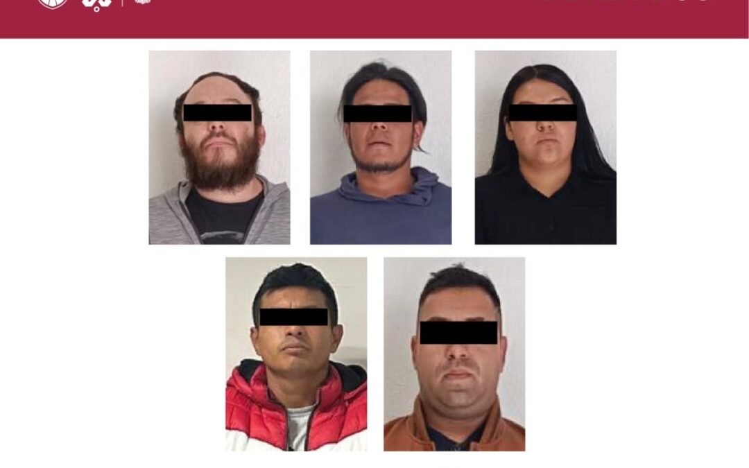Detienen a 5 presuntos traficantes de drogas en la GAM