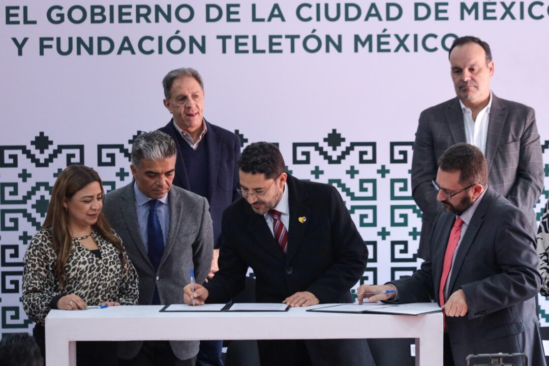 Firman Gobierno CDMX y Fundación Teletón convenio de colaboración