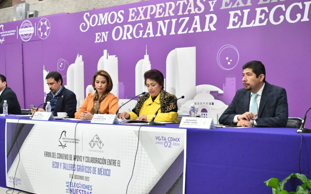 IECM y Talleres Gráficos de México firman convenio rumbo al 2024