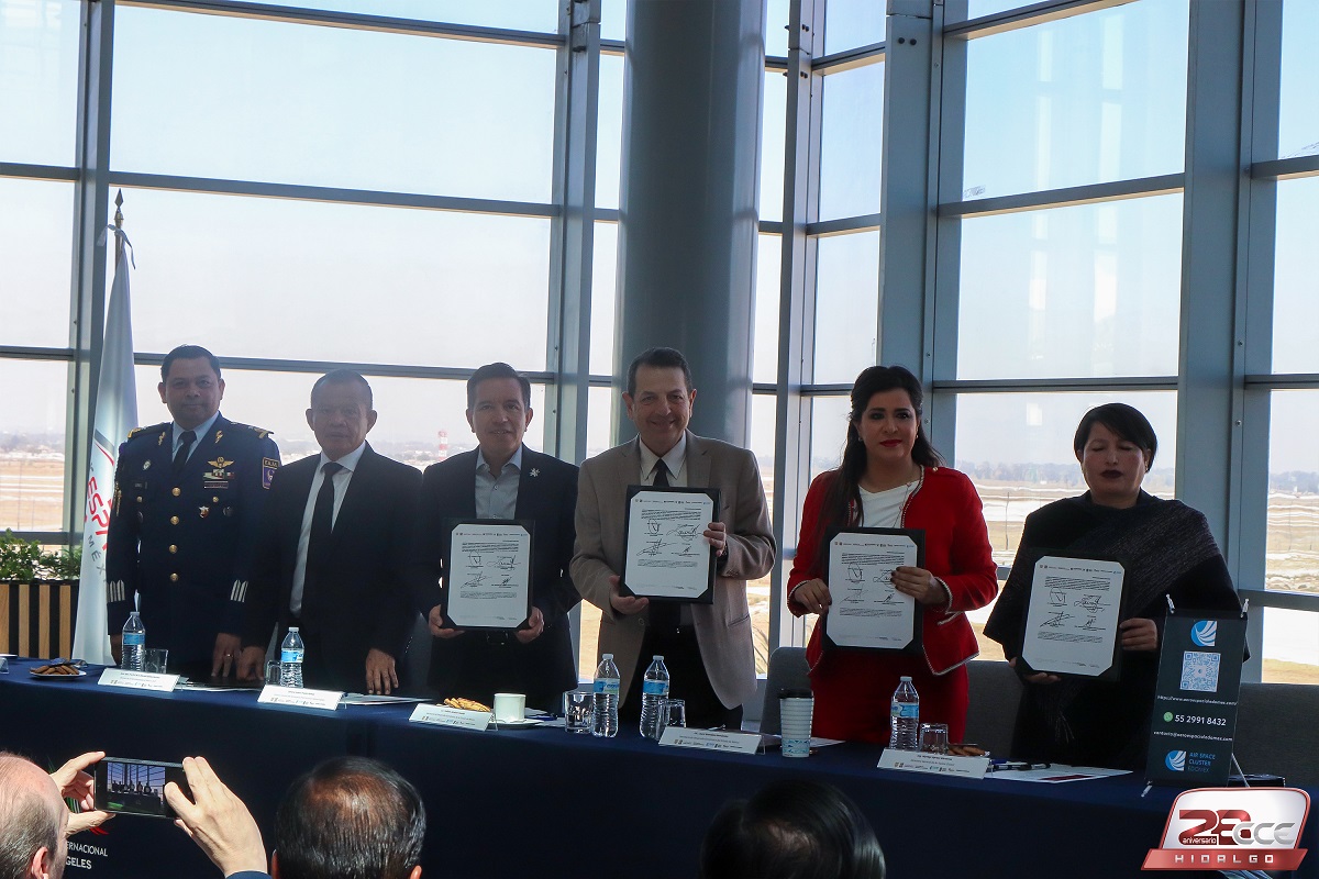 CDMX, Hidalgo y Edoméx promoverán inversión en el sector aeronáutico