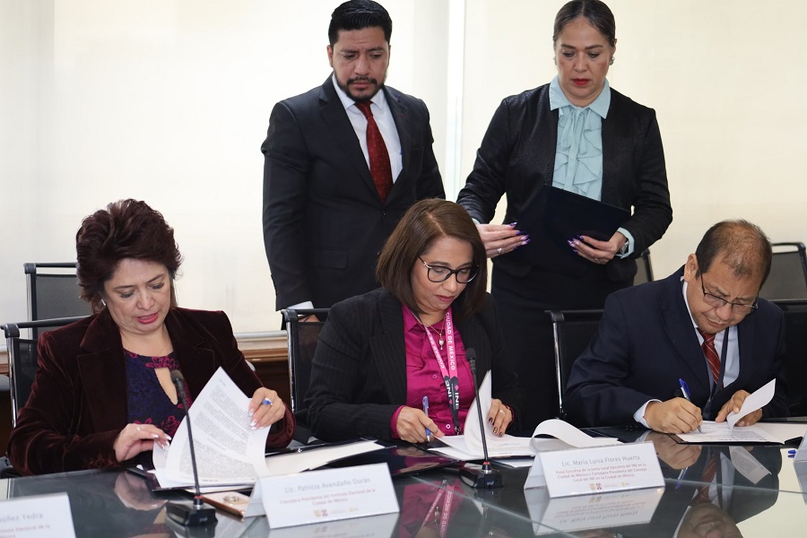 La SSC, el INE y el IECM firman convenio para garantiza voto de personas con prisión preventiva