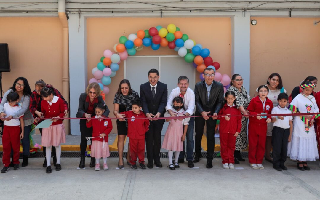 Inaugura Martí Batres auditorio de Escuela Primaria “Juan Montalvo” en la BJ