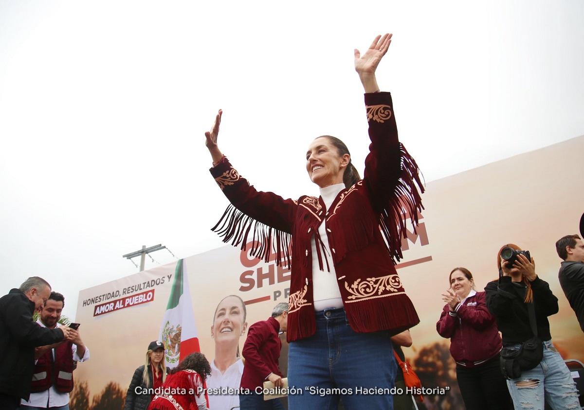 En Laredo Tamaulipas, plantea Claudia Sheinbaum relación de iguales con EE.UU.