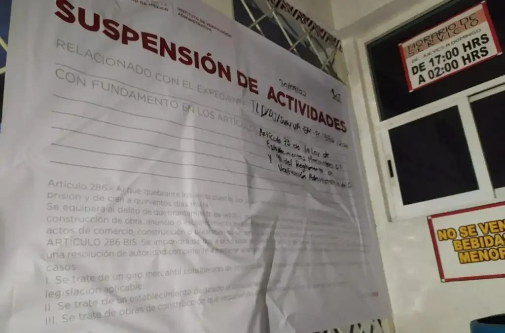 5 Chelerías Clausuradas en Tlalpan tras denuncias de vecinos
