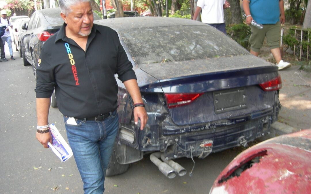 Daniel Ordoñez irá por el retiro de automóviles abandonados en la vía pública