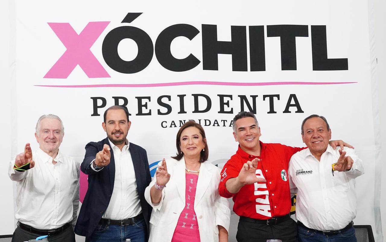 Xóchitl Gálvez y partidos redoblarán esfuerzos rumbo a la Presidencia 2