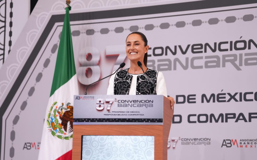 Sheinbaum convoca a banqueros de México a aprovechar el potencial de desarrollo del país