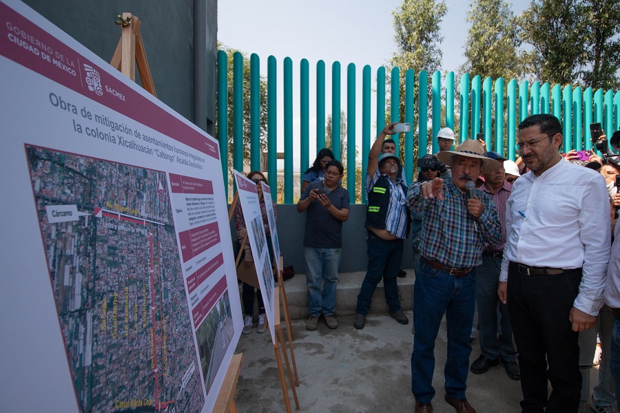 Avanza obra de drenaje Xicalhuacán «Caltongo» en Xochimilco